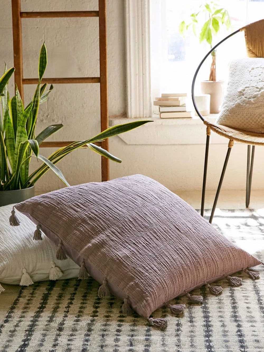 Urban Outfitters Magical Thinking Hudson Oversized Tassel Pillow Soft BOHO